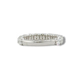 14K W Gold 2.00ctw  E-F/VS1 13 Lab Diamond Band