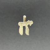 Estate 14K Y Gold Chai Pendant