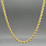 Estate 14K Y Gold 3.18mm 18.25” Rope Chain