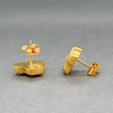 Estate Lalaounis 18K Y Gold Stud Earrings