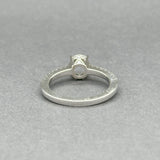 Estate 14K W Gold 0.32ctw G-H/SI2 Diamond Mounting