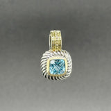 Estate David Yurman SS 14 Topaz Albion Enhancer Pendant