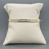 Estate 14K Y Gold 2.34ctw I-J/I1-2 Diamond Bangle Bracelet