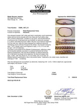 Estate 14K W Gold 3.35ctw J-K/I1-2 Diamond Tennis Bracelet