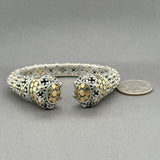 Estate John Hardy SS 18 Dot Kickstand Cuff Bracelet