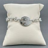 Estate Tiffany & Co. SS Oval Tag Bracelet