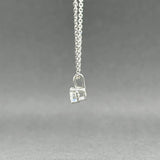 Estate 14K W Gold 0.34ct G/I1 Diamond Pendant