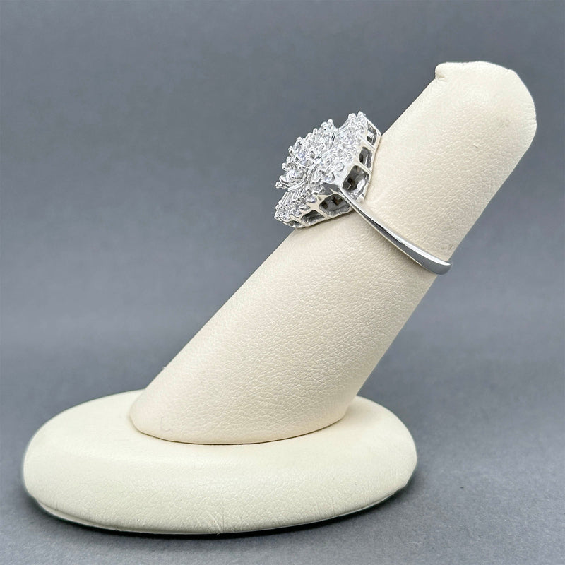 Estate Effy 14K W Gold 1.59ctw Diamond Cocktail Ring