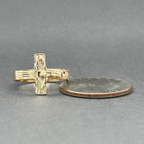 Estate 14K Y Gold Crucifix Ring
