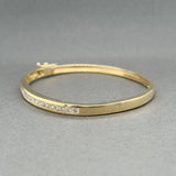 Estate 14K Y Gold 2.05ctw J-K/SI2-I1 Diamond Bangle Bracelet