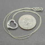 Estate Tiffany & Co. Peretti SS 16mm Open Heart Pendant