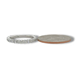 14K W Gold 1.00tcw F/VS1 Lab Created Diamond Band