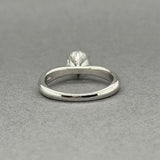 Estate 14K W Gold 0.61ct J/VS1 Diamond Eng. Ring