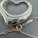 Estate Tiffany & Co. Peretti SS 35mm Open Heart Pendant