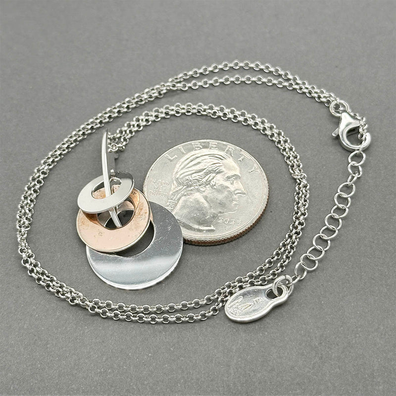 Estate Frederic Duclos RGP 3 Circle Pendant