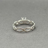 Estate 14K W Gold 0.59ctw G-H/VVS2-SI1 Diamond Eng. Ring
