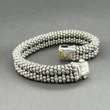 Estate Lagos SS 18 Caviar Double Row Bracelet