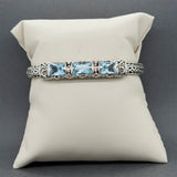 Estate John Hardy SS 18 6.14ctw Topaz Dot Bracelet