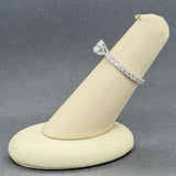 Estate 14K W Gold 1.66ctw H-I/SI1-2 Diamond Eng. Ring