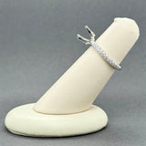 Estate 18K W Gold 0.35ctw H/SI1 & Yellow Diamond Eng. Ring Semi-Mount