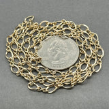 Estate 14K Y Gold 4.32mm 24” Fancy Figaro Chain