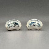 Estate Tiffany & Co. Peretti SS Bean Clip-On Earrings