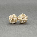Estate Tiffany & Co. SS Knot Stud Earrings