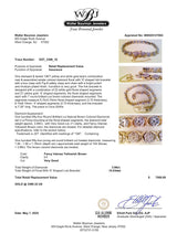 Estate 10K TT Gold 3.99ctw Fancy Brown/I1 Diamond Cluster Bracelet