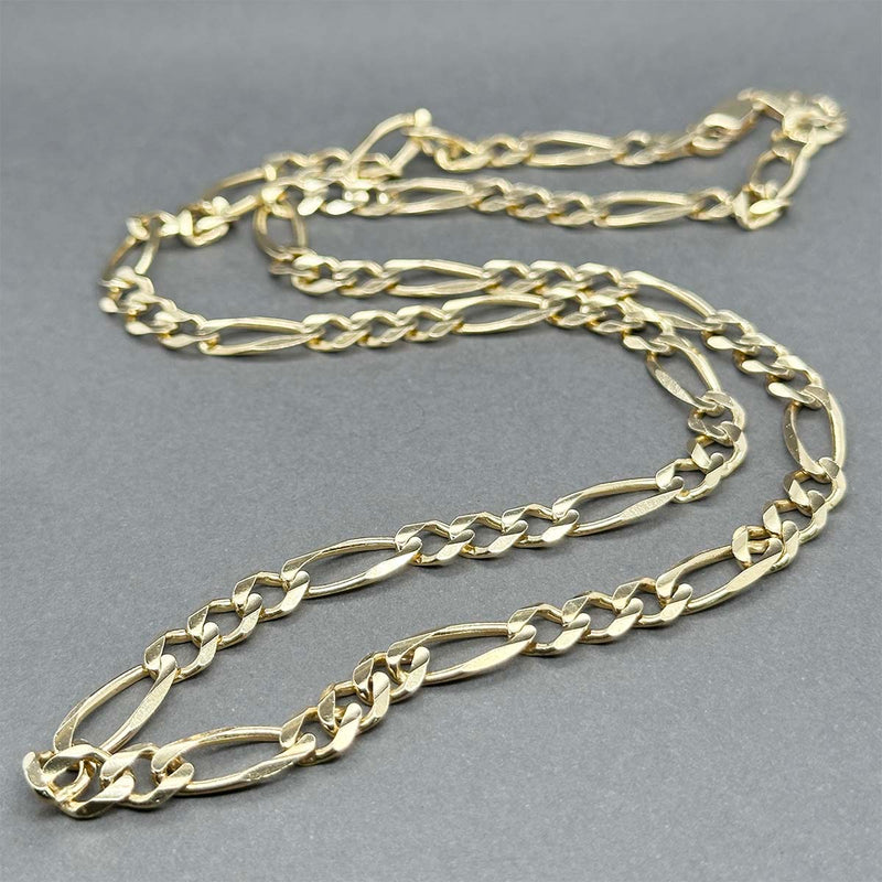 Estate 14K Y Gold 6.49mm 24” Figaro Chain