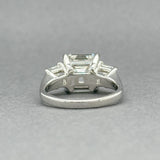 Estate Platinum 5.10ctw I/VVS2-VS1 Diamond Eng. Ring