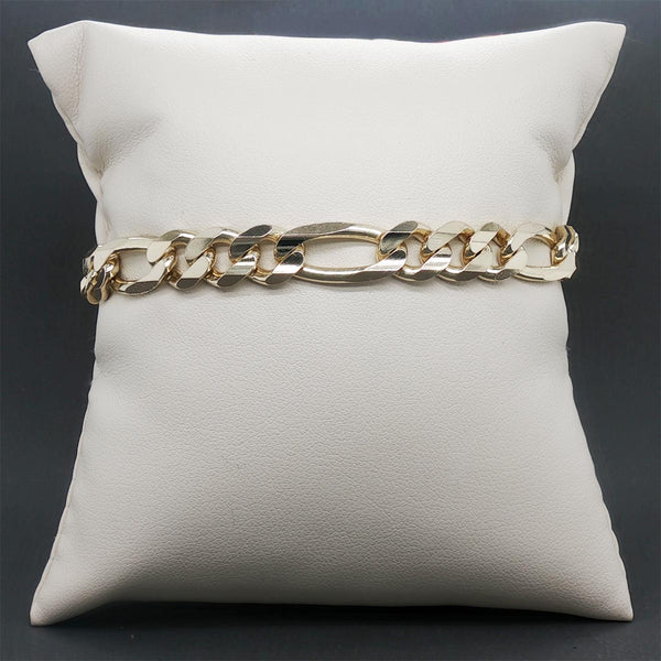 Estate 14K Y Gold Figaro Bracelet