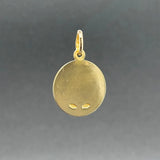 Estate 18K Y Gold Religious Medal Pendant