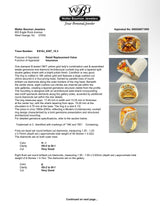 Estate 18K Y Gold 14.89ctw Citrine & 0.42ctw Diamond Cocktail Ring