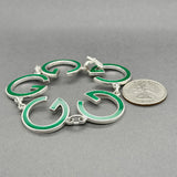 Estate Gucci SS Enamel G Motif Bracelet