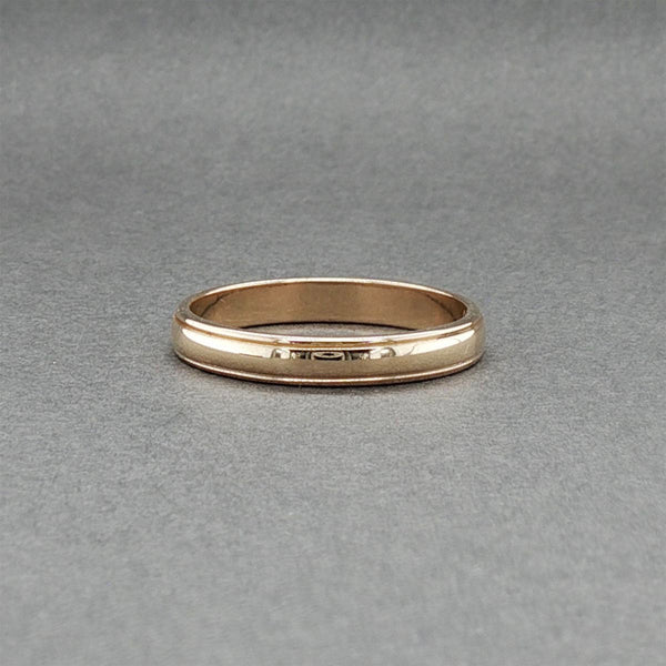 Estate 14K Y Gold 2.89mm Stepped Edge Ring