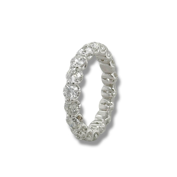 14K W Gold 3ctw G/I1 Diamond Eternity Band