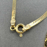 Estate 18K Y Gold 2.27mm 18” Herringbone Chain
