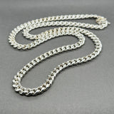 Estate SS 6.51mm 24” Hollow Cuban Link Chain