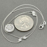 Estate 14K W Gold 0.48ctw Diamond Pendant