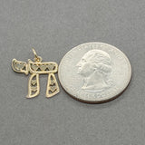 Estate 14K Y Gold Chai Pendant