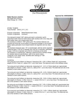 Estate 14K Y Gold 9.93ctw I-J/SI1-I1 Diamond Riviere Tennis Necklace
