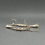 Estate 14K Y Gold Filigree Drop Earrings