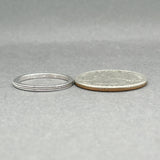 Estate 18K W Gold Coin Edge Ring