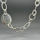 Estate Lois Hill SS Tree Of Life 31” Station Necklace