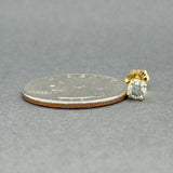 Estate 14K Y Gold 0.29ct J/I1 Diamond Single Stud Earring