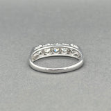 Estate 14K W Gold 0.47ctw 5 Diamond Ring