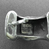 Estate John Hardy SS Bamboo Huggie Earrings