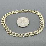 Estate 14K Y Gold Curb Link Bracelet