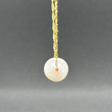 Estate 14K Y Gold 10.15mm FWP Pendant