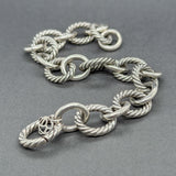 Estate David Yurman SS Oval Link Cable Bracelet